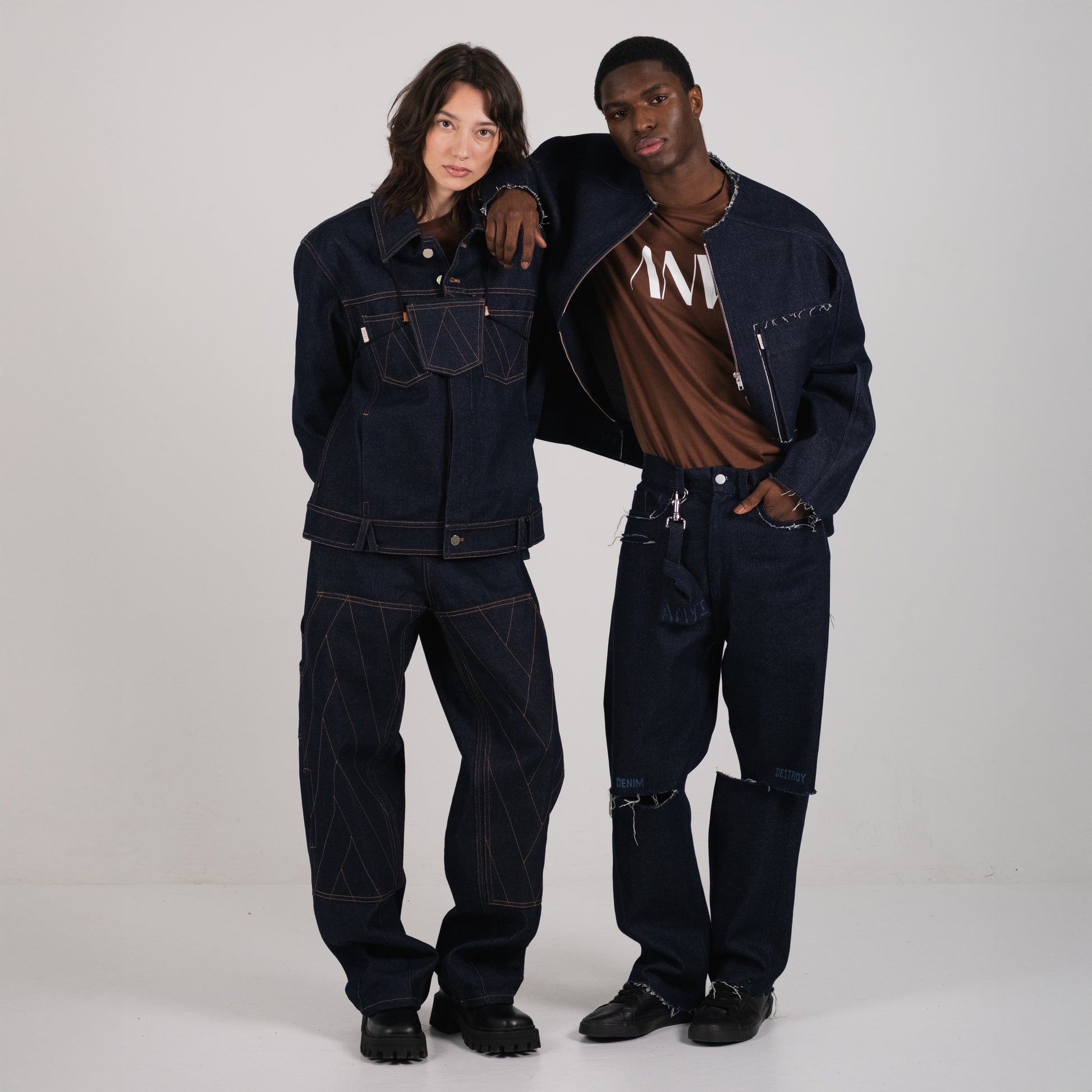 LA VESTE DENIM DESTROY