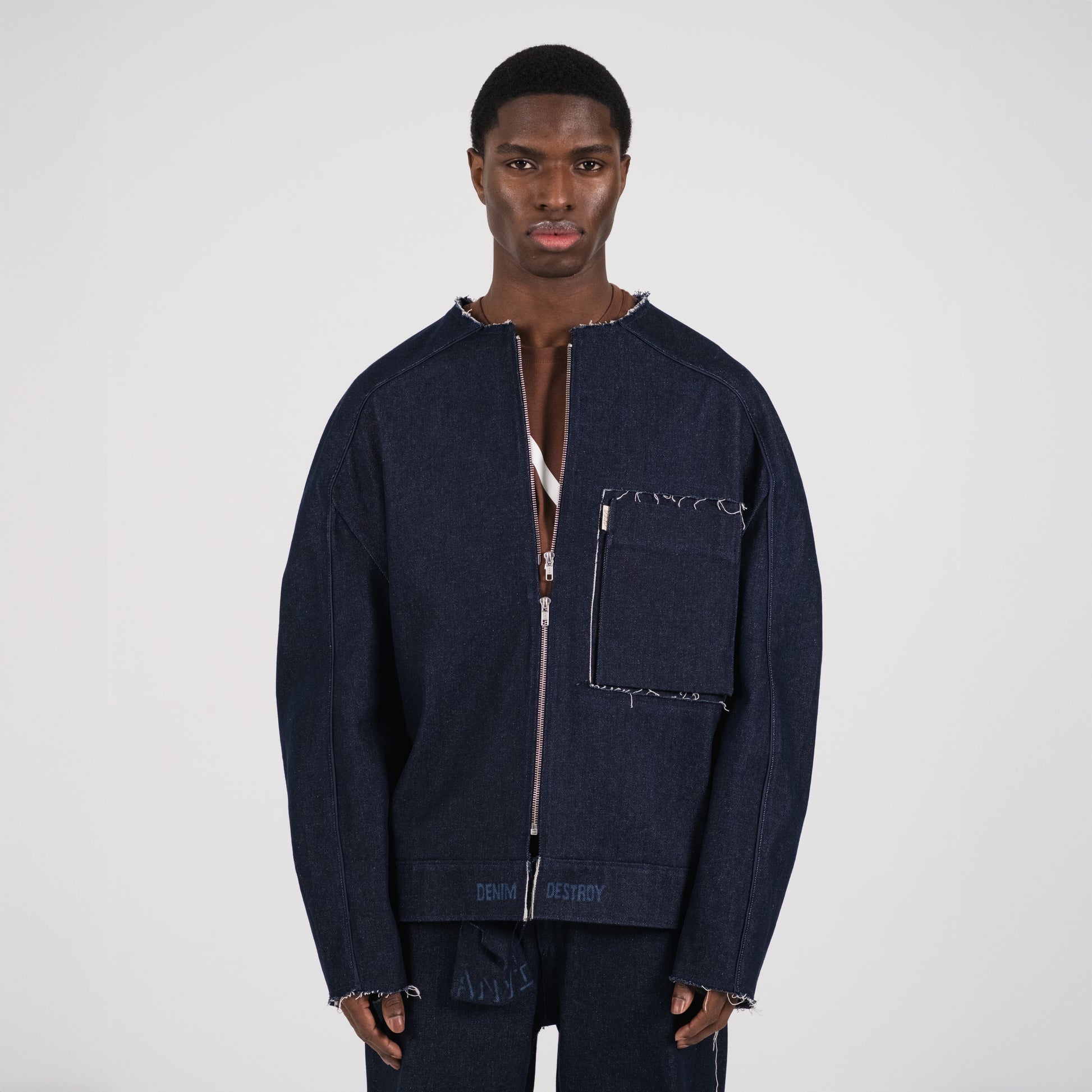 LA VESTE DENIM DESTROY