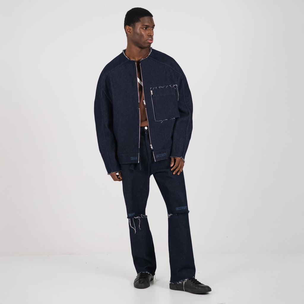 LE PANTALON DENIM DESTROY